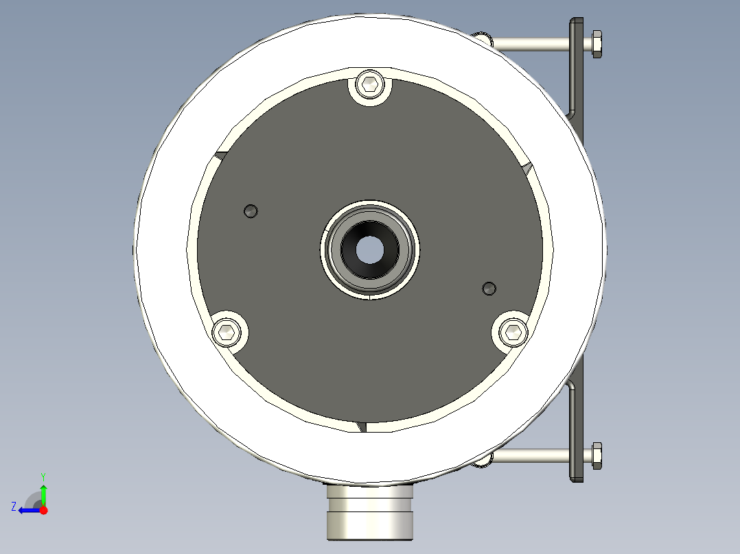 完整的压力容器BPV-8-1000-SP PROTEC右视图