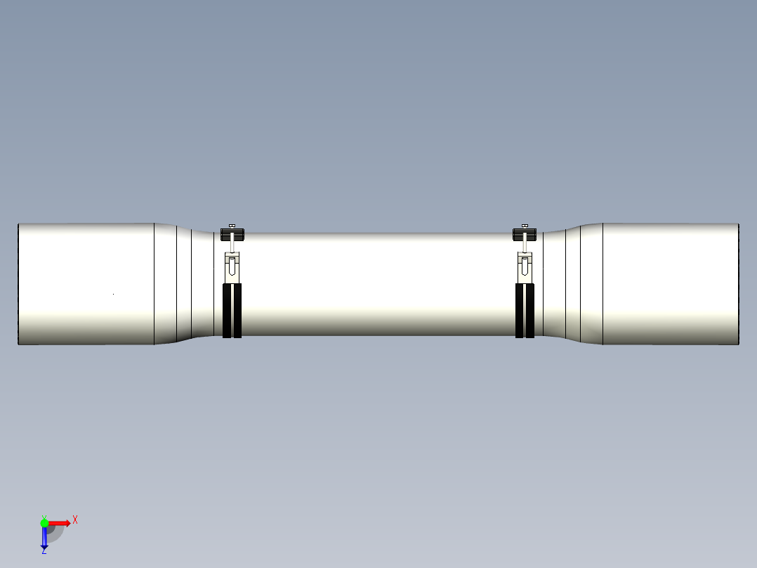 完整的压力容器BPV-8-1000-SP PROTEC俯视图