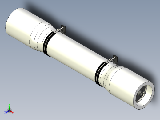 完整的压力容器BPV-8-1000-SP PROTEC正等轴测缩略图