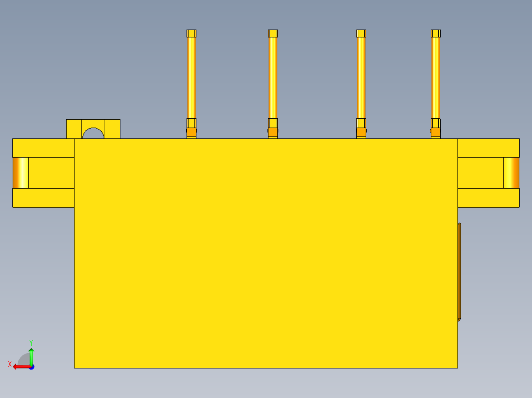 材料分拣装置后视图