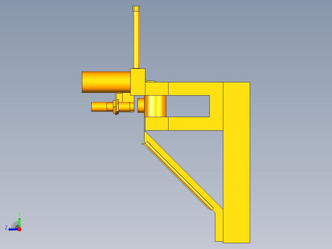 材料分拣装置右视图