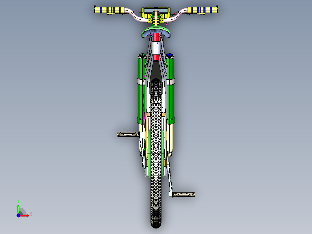电动自行车VD_BIKE--igs前视图