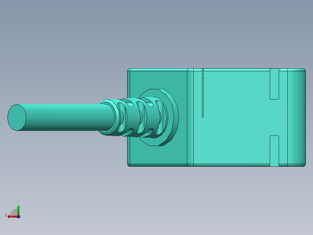 方形光电对射BRTI-S500N后视图