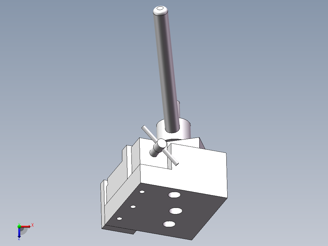 FA311系列高速并条机一三排罗拉支架设计(1)俯视图