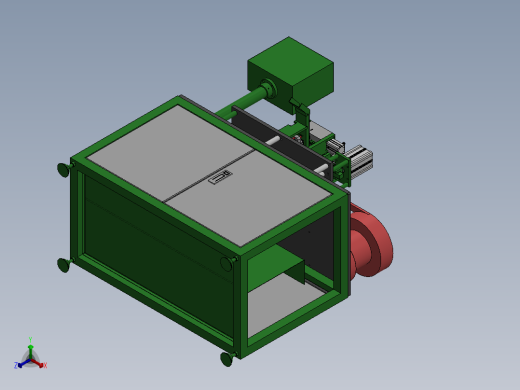 滑板开关端子折弯机正等轴测缩略图