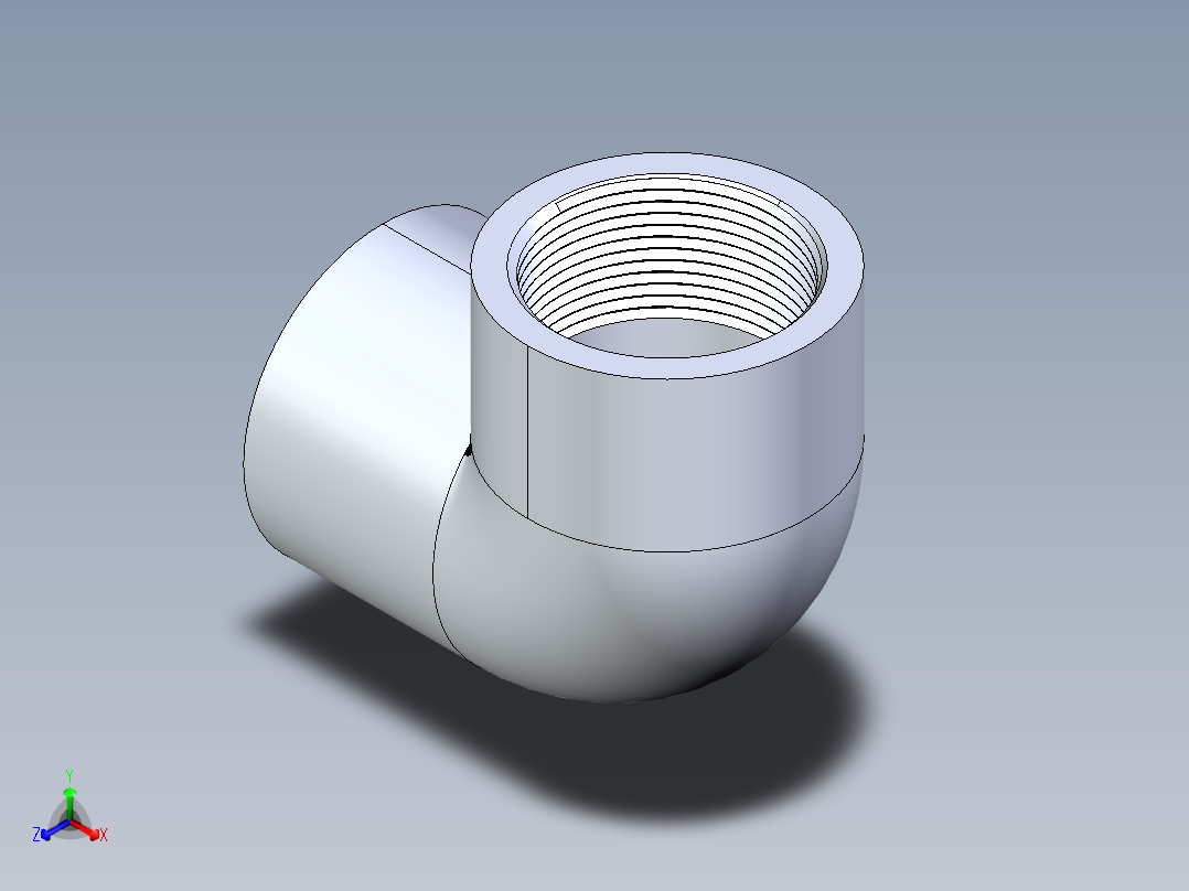 聚氯乙烯配件06-Sch80_90Elbow_SxFPT_807-015 _1.5in主视图