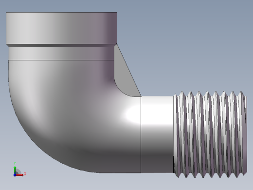 弯头-等径内外丝 DN10前视缩略图