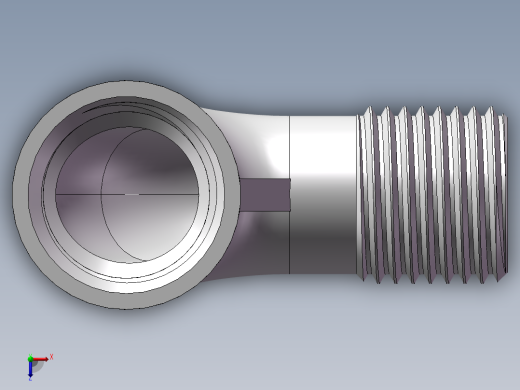 弯头-等径内外丝 DN10俯视缩略图