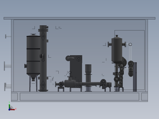 换热系统模型前视缩略图