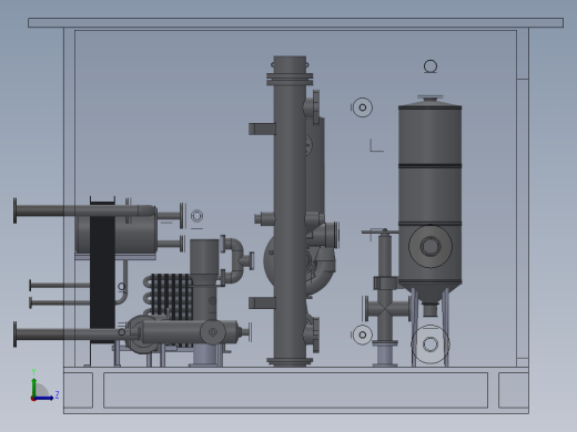 换热系统模型左视缩略图
