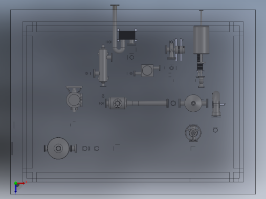 换热系统模型俯视缩略图