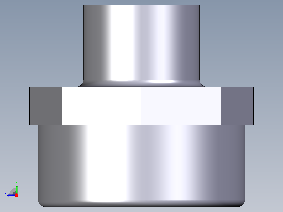 23IFFV 减速机：BSP螺纹母端（R1），BSP的阳螺纹端（R减小）右视图