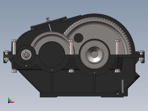 减速器（全套模型图纸）前视缩略图