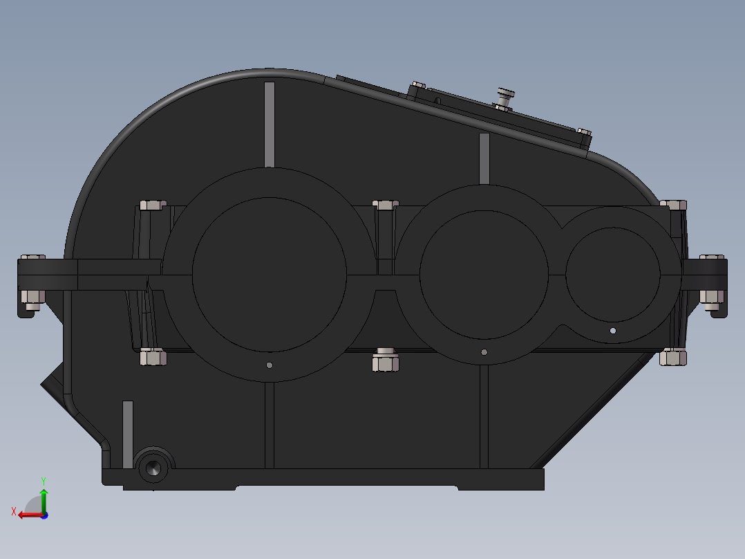 减速器（全套模型图纸）后视图