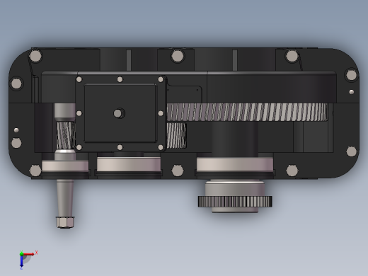 减速器（全套模型图纸）俯视缩略图