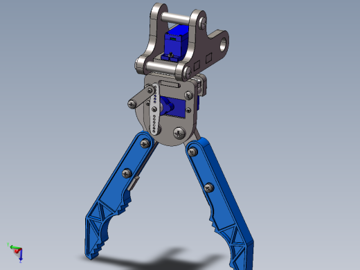 工件装夹机械手模型（需要特征识别）