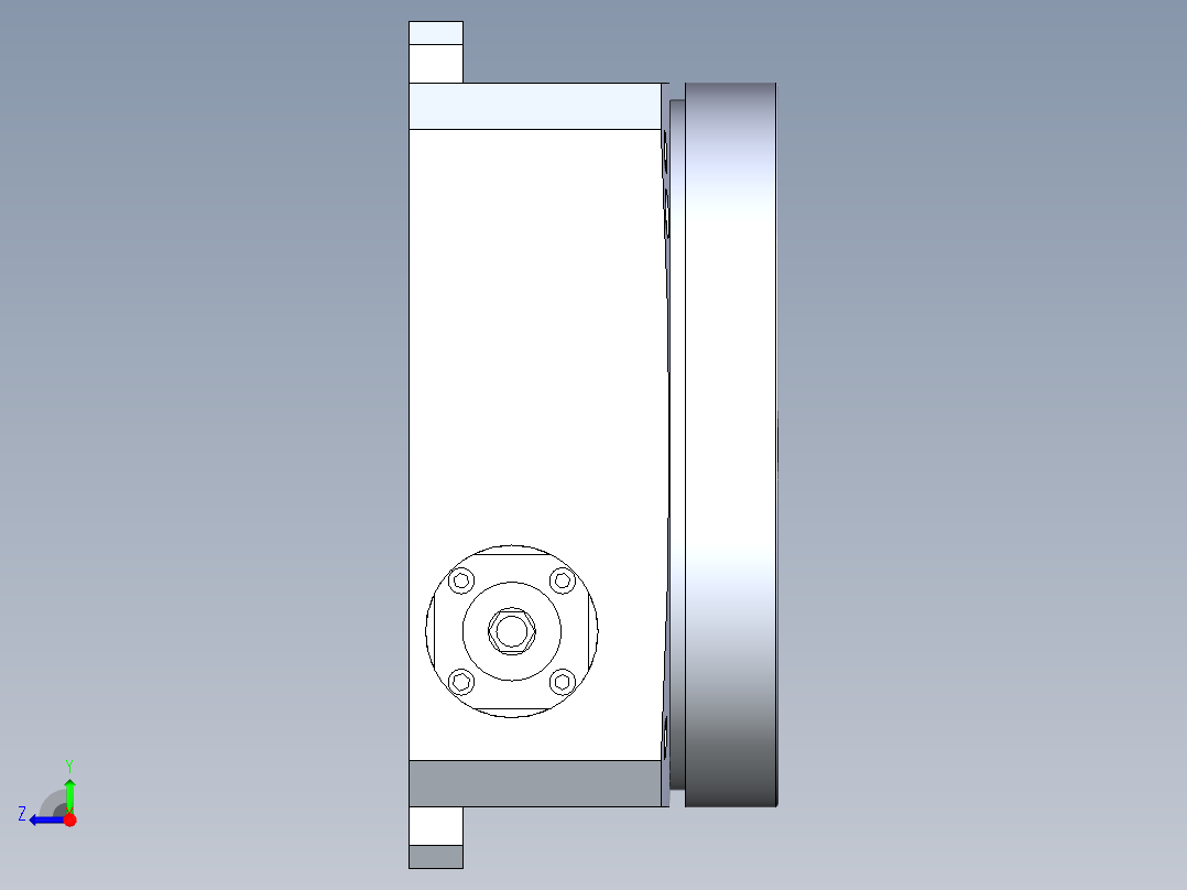 液压转台HCT-470右视图