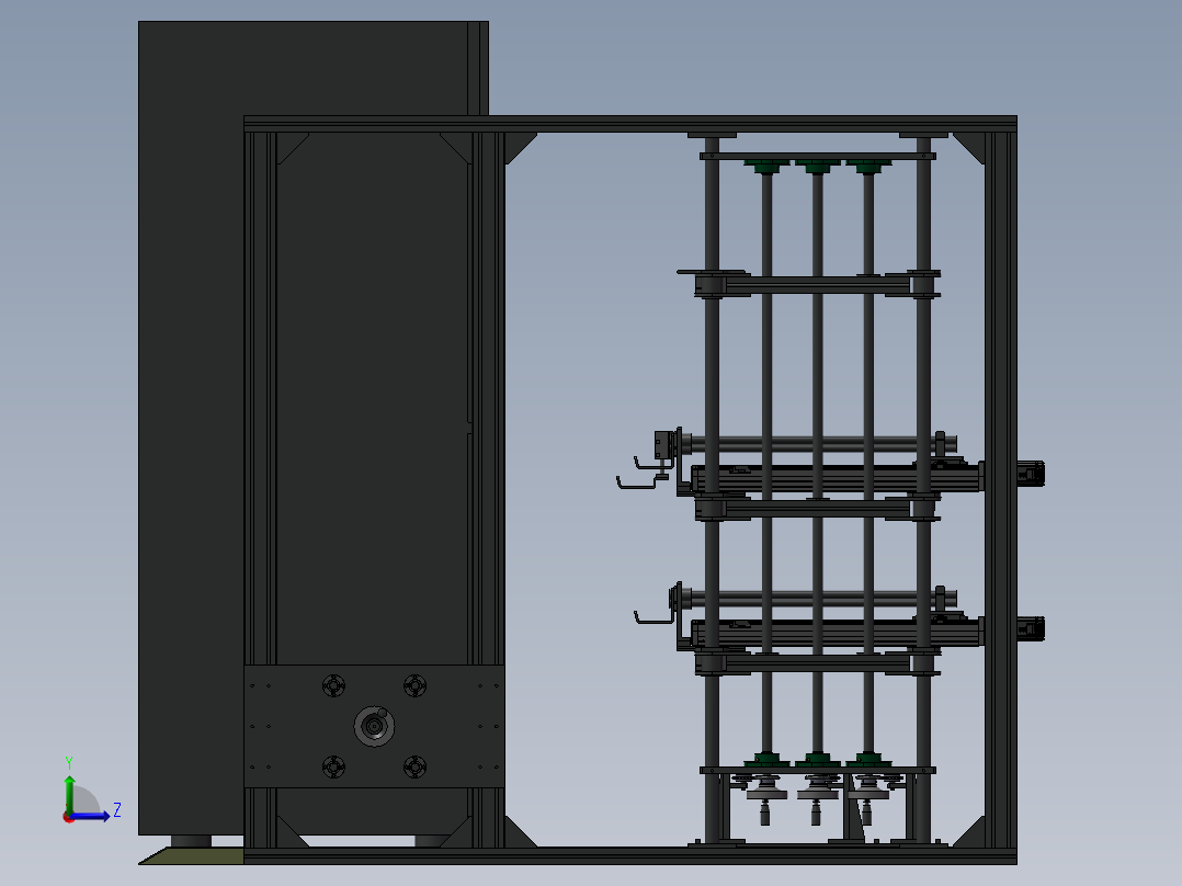 冰箱抽屉疲劳检测机左视图