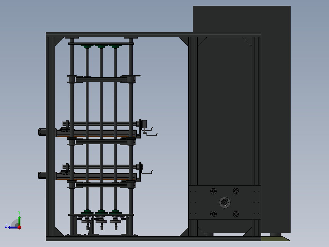 冰箱抽屉疲劳检测机右视图
