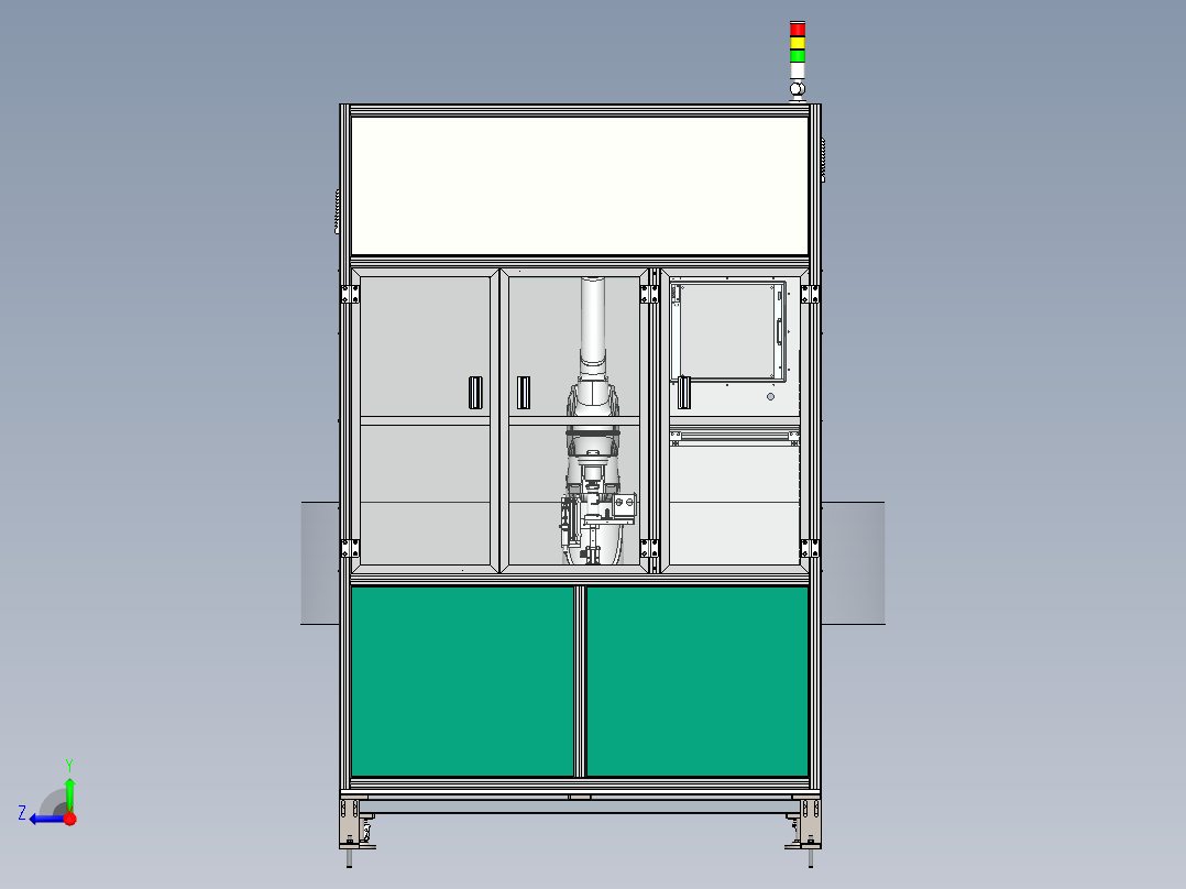锂电池自动插钉设备右视图