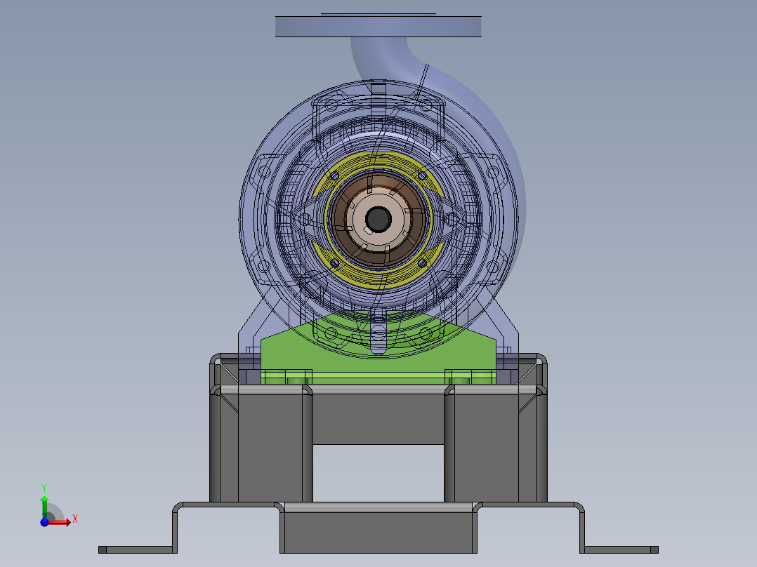 泵、水泵(61)前视图