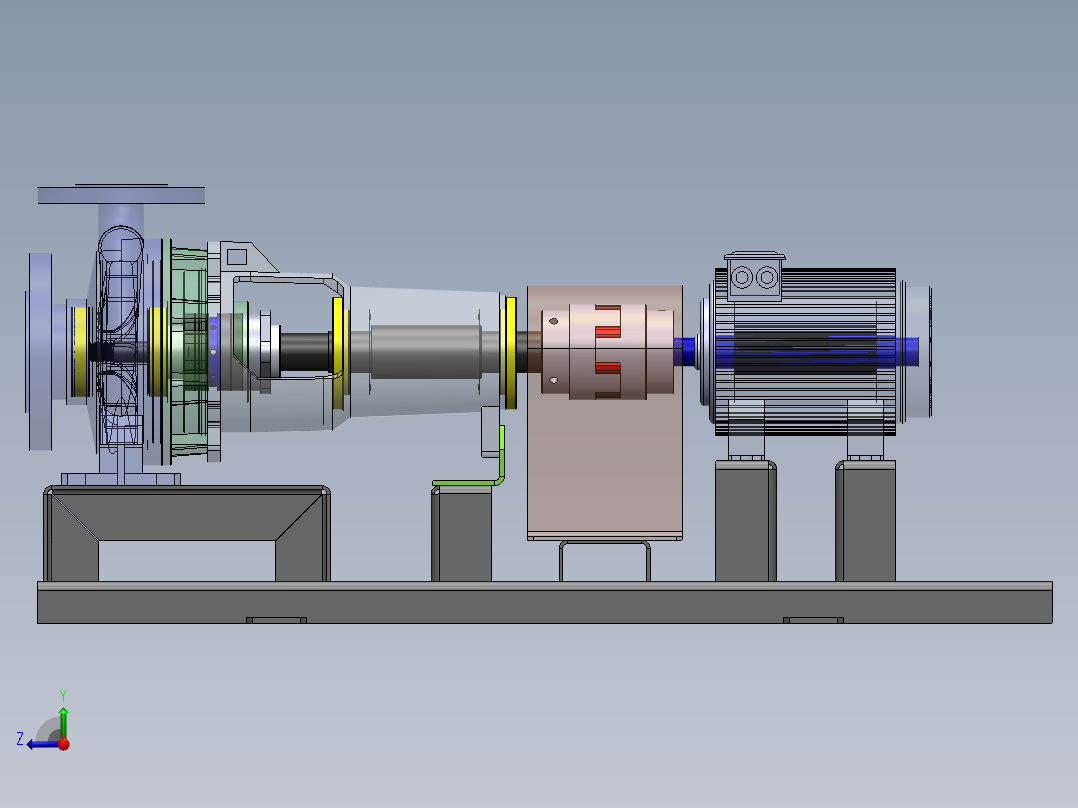 泵、水泵(61)右视图