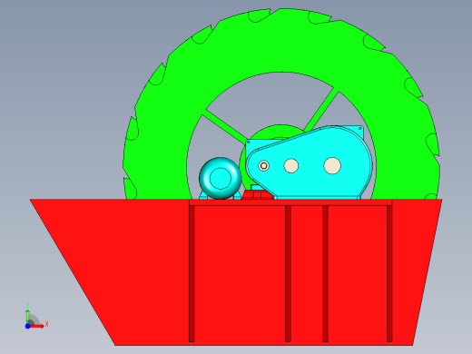 轮式洗砂机前视缩略图