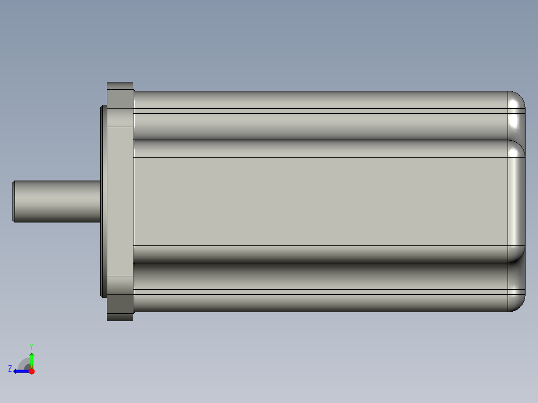 1FK6060西门子交流伺服电机示意图右视图