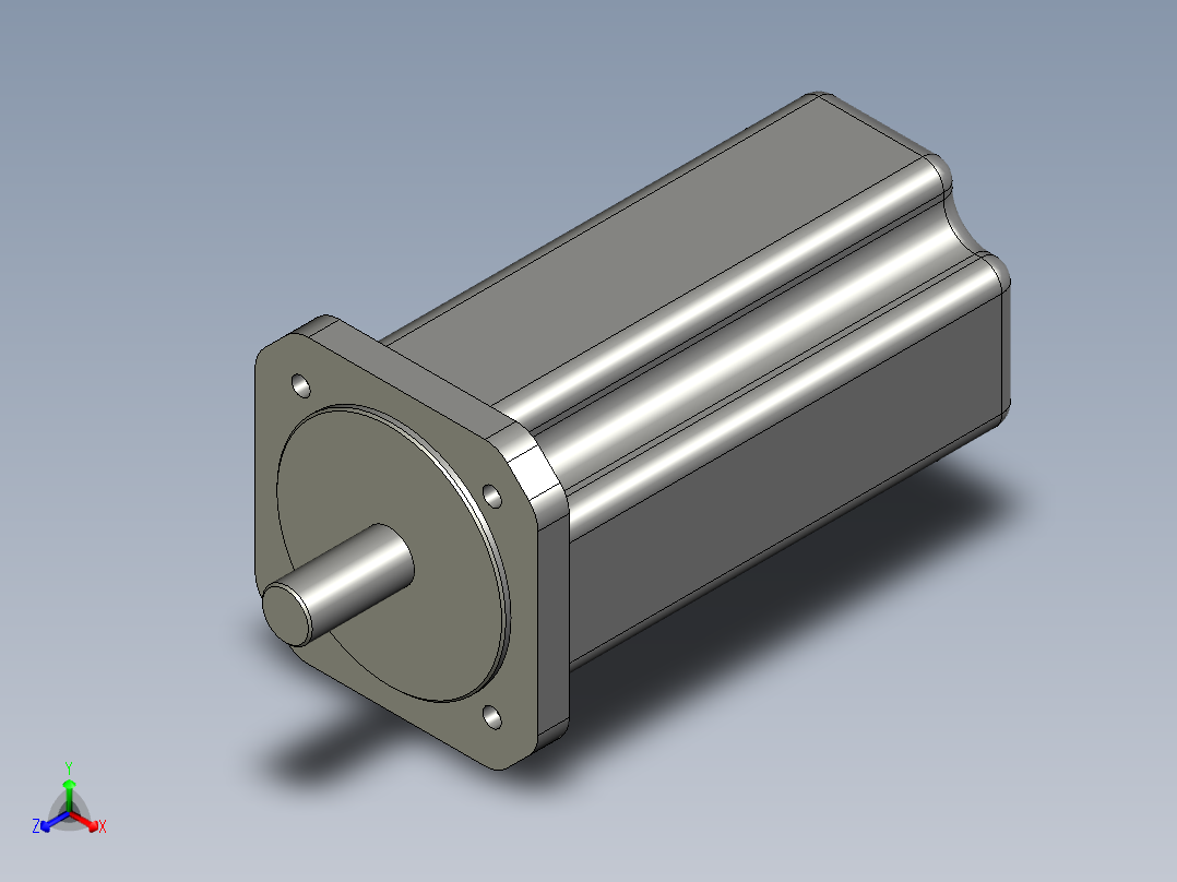 1FK6060西门子交流伺服电机示意图正等轴测图