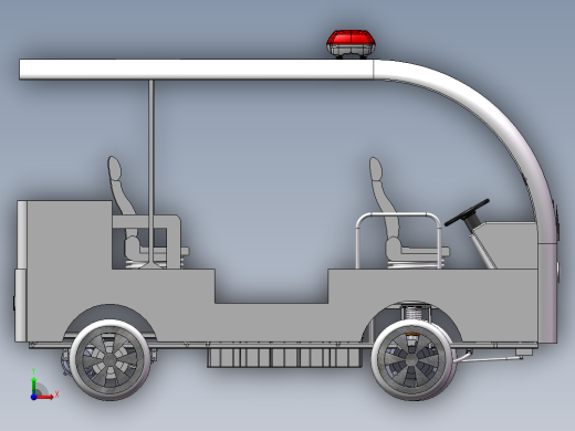 电动巡逻车3D前视缩略图