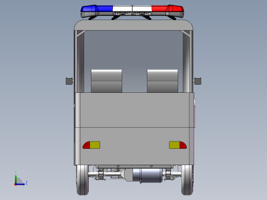 电动巡逻车3D左视缩略图