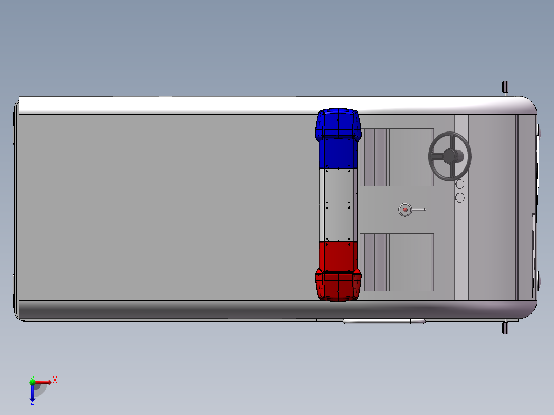 电动巡逻车3D俯视图