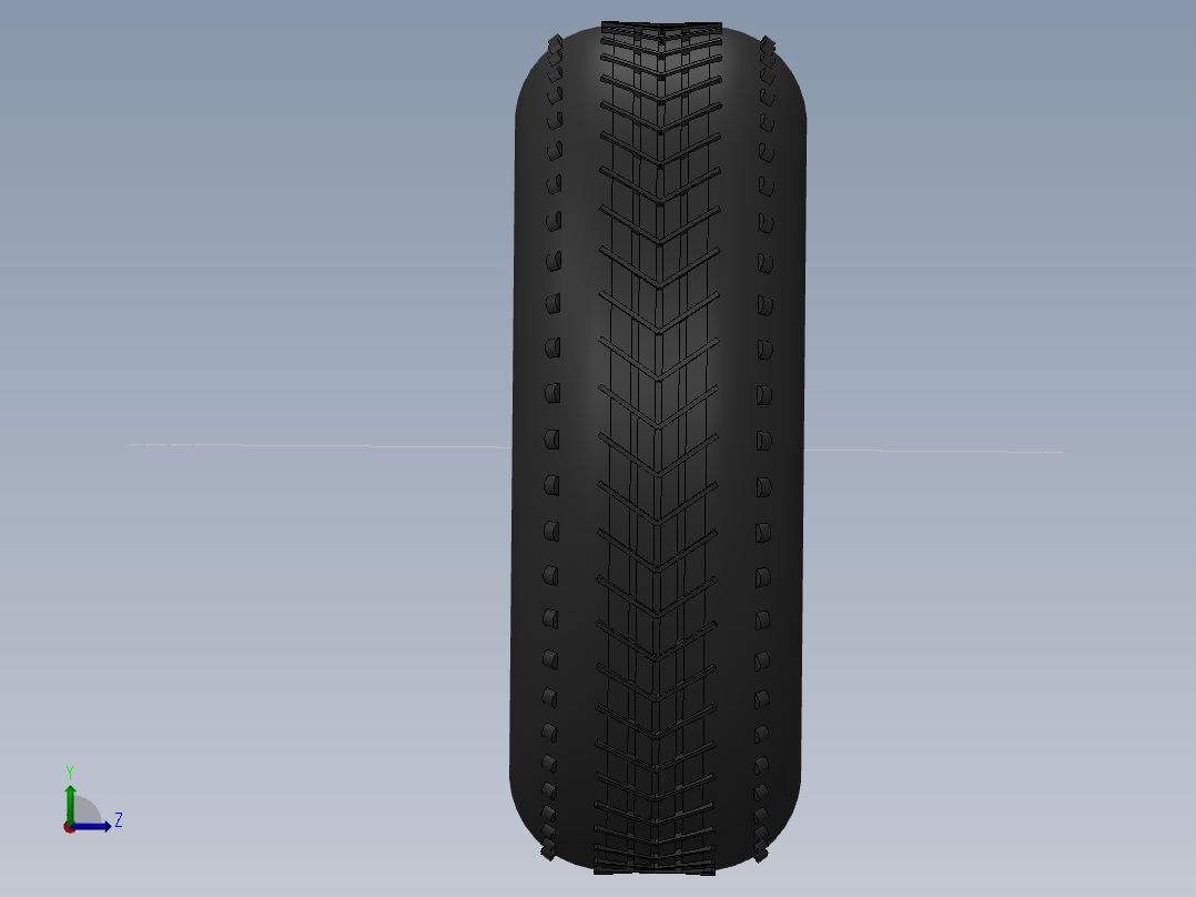 汽车轮胎左视图