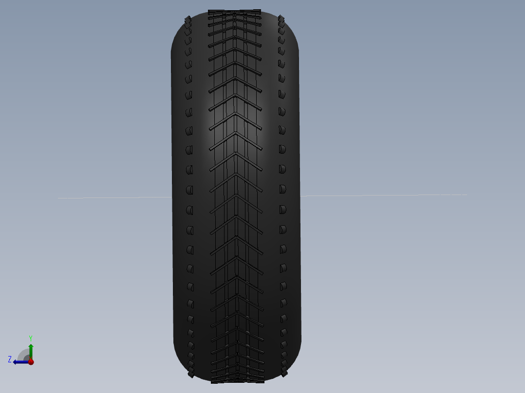 汽车轮胎右视图