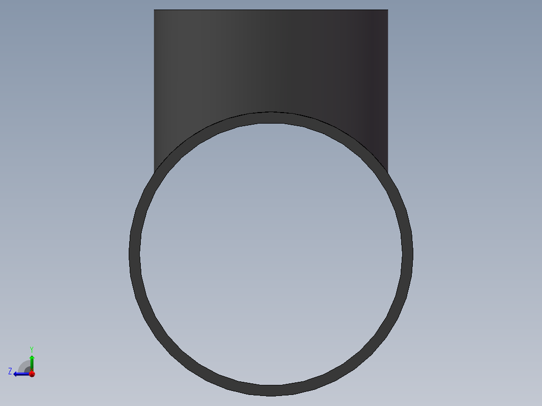 UPVC_RTEE_DN300_150右视图