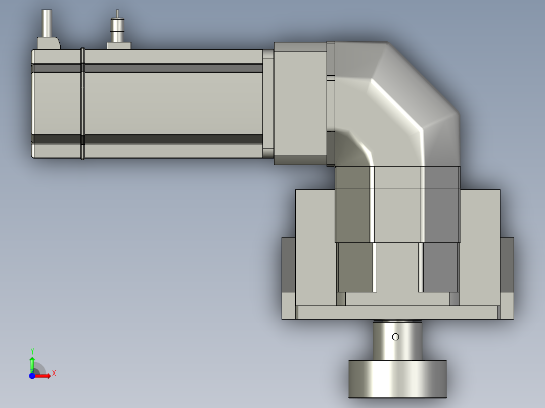 横移机械臂-减速机前视图