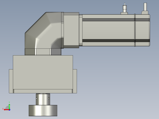 横移机械臂-减速机后视缩略图