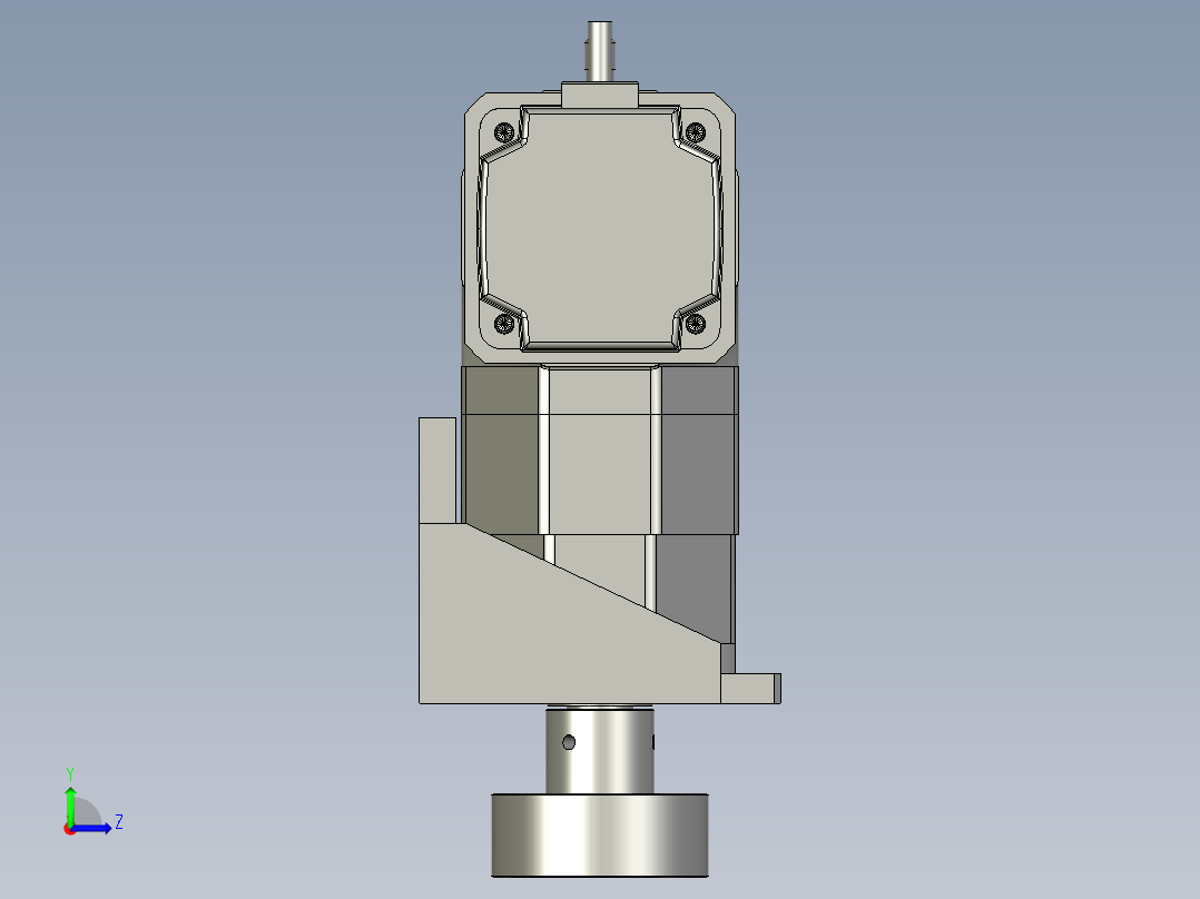 横移机械臂-减速机左视图