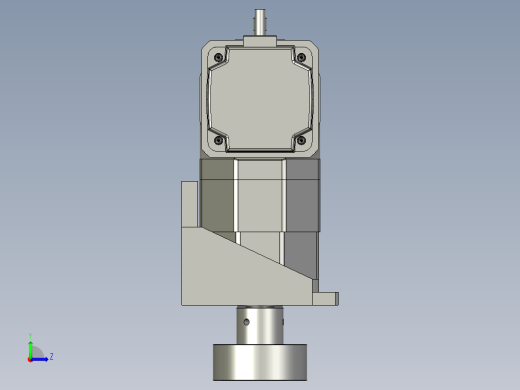 横移机械臂-减速机左视缩略图