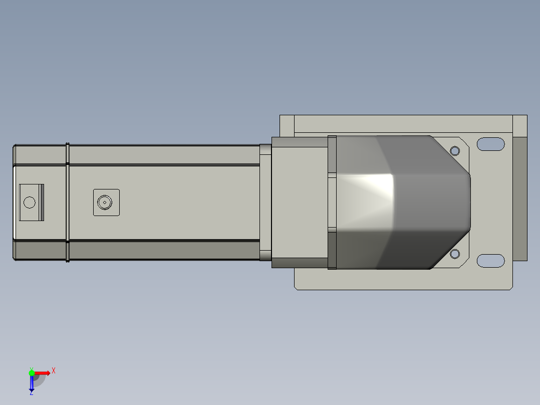 横移机械臂-减速机俯视图