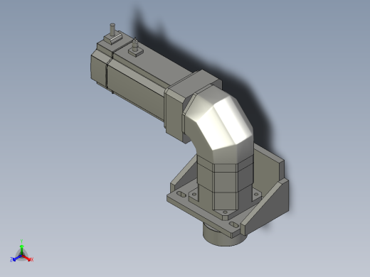横移机械臂-减速机正等轴测缩略图