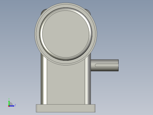 蜗轮蜗杆减速箱WPDS-100+2HP马达装配体左视缩略图