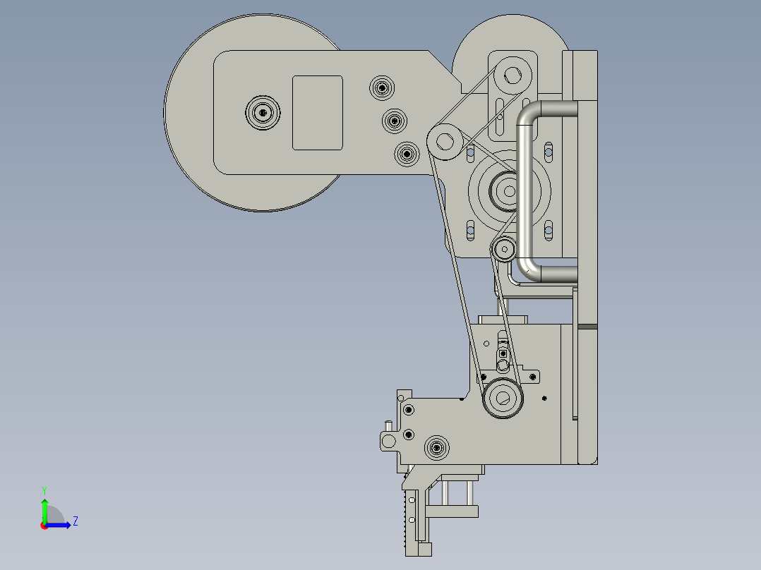 090807送标机构贴标机2405左视图
