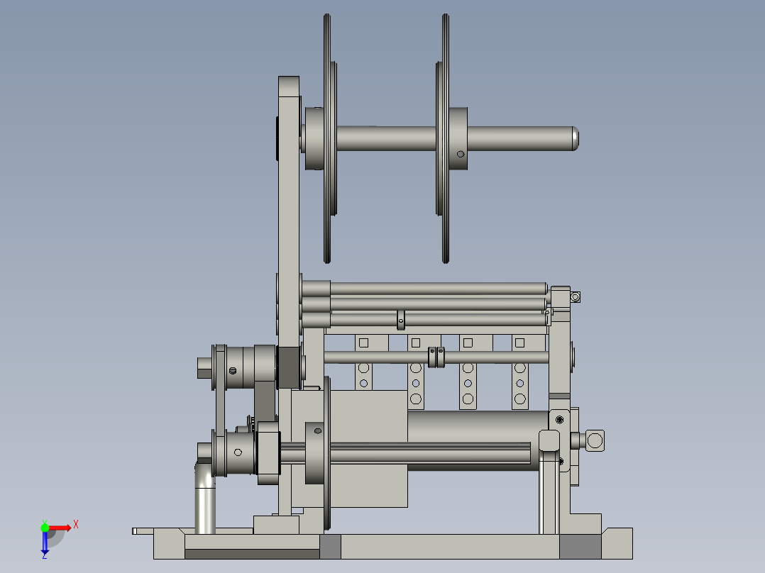 090807送标机构贴标机2405俯视图