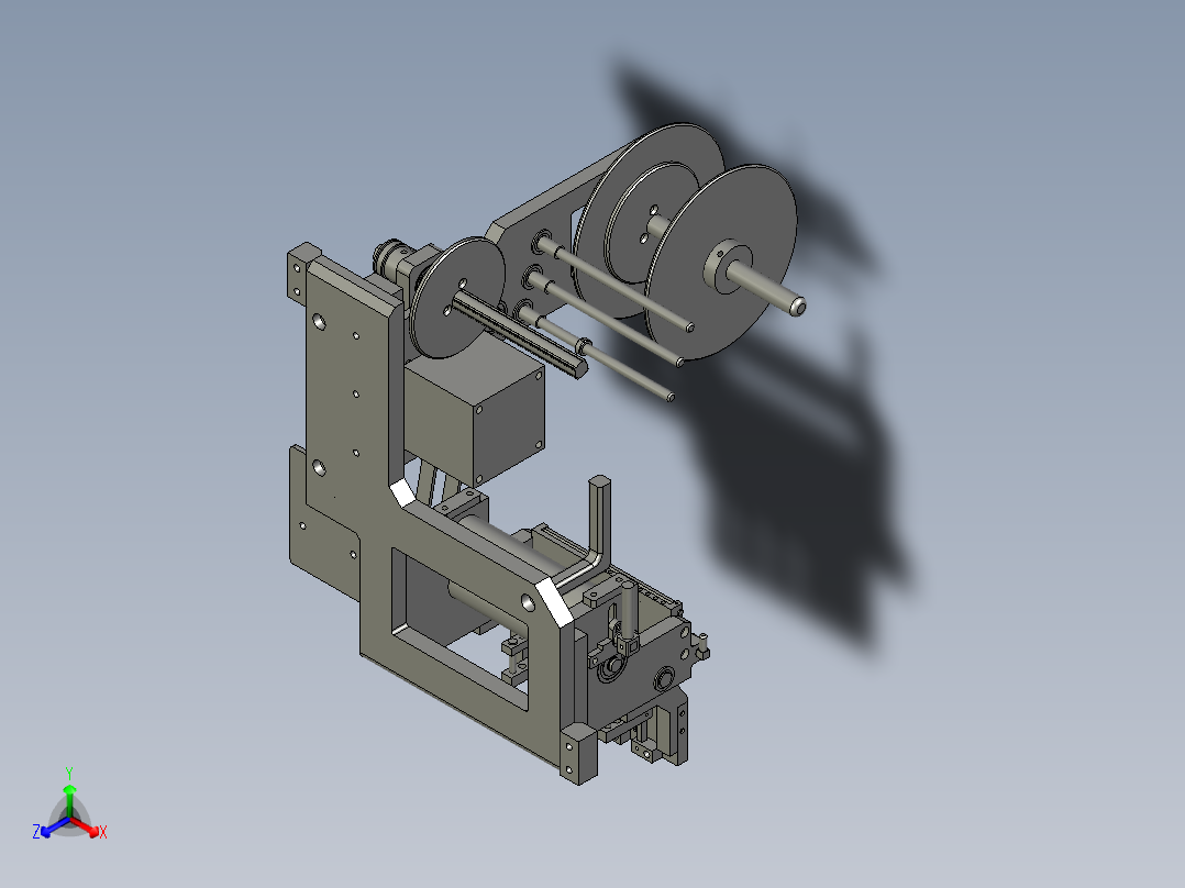 090807送标机构贴标机2405正等轴测图
