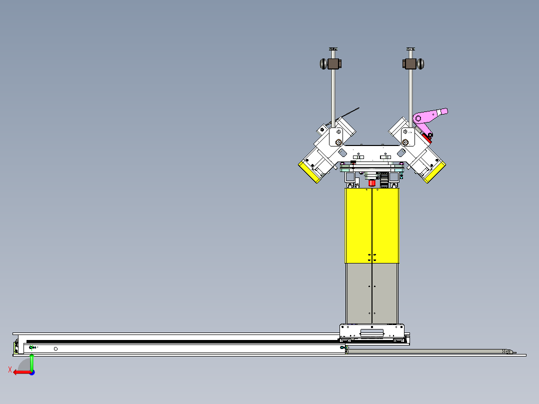 多功能移栽设备设计后视图