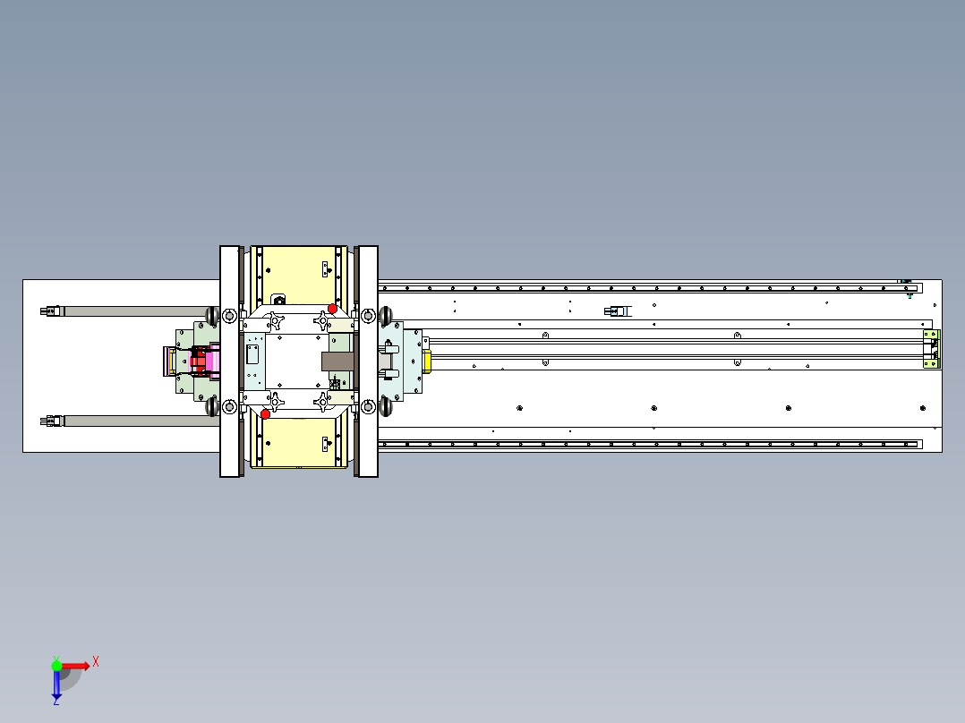 多功能移栽设备设计俯视图