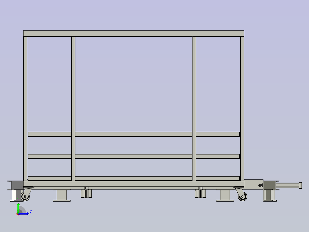 装饰板物料车左视图