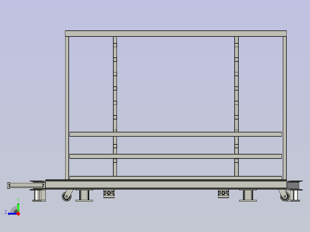 装饰板物料车右视图