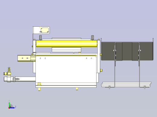 一款传送线NG排出机构3D图纸左视缩略图